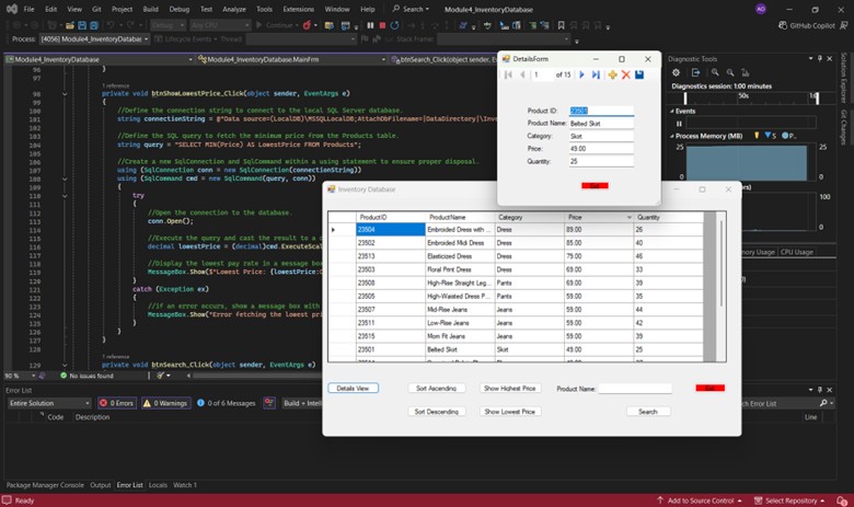 Inventory database